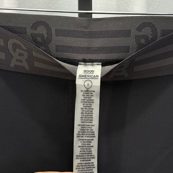 Good American Performance Black Women's Leggings The Icon Size 6 / 3XL - Picture 6 of 12